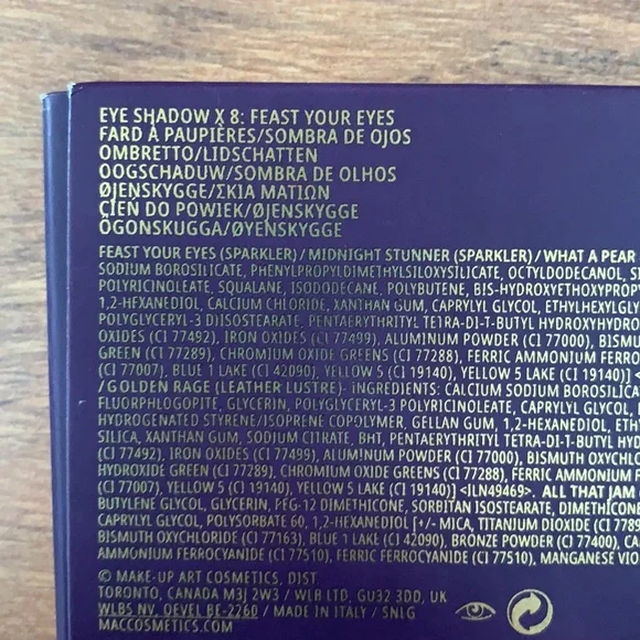 MAC Feast Your Eyes palette Tempting Fate Collection 2021 🍁 NIB RARE HTF - Picture 6 of 10